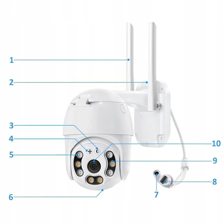 CCTV SMART WIFI OUTDOOR CAMERA ROTATING