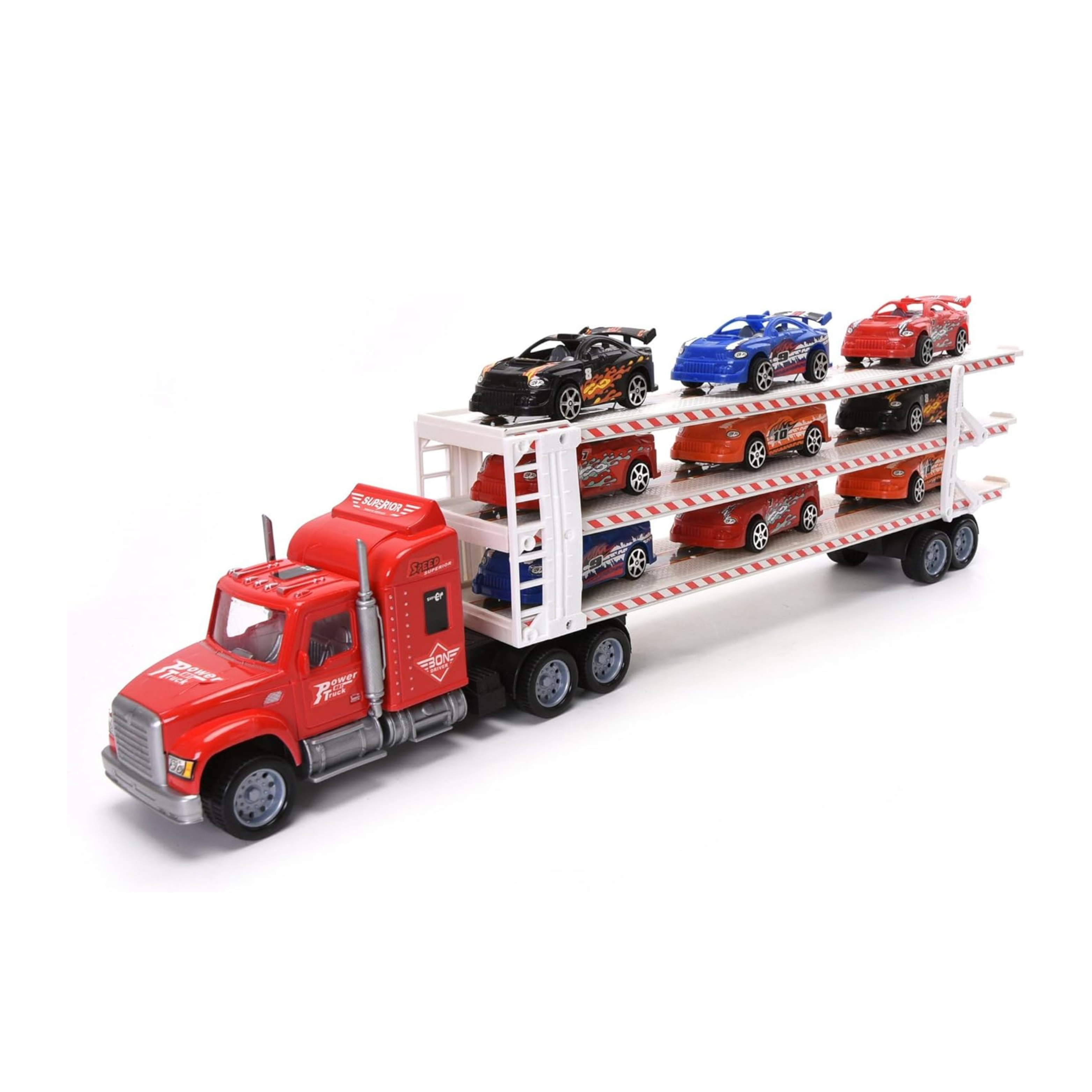 Truck with 9PCS Racing Cars Little