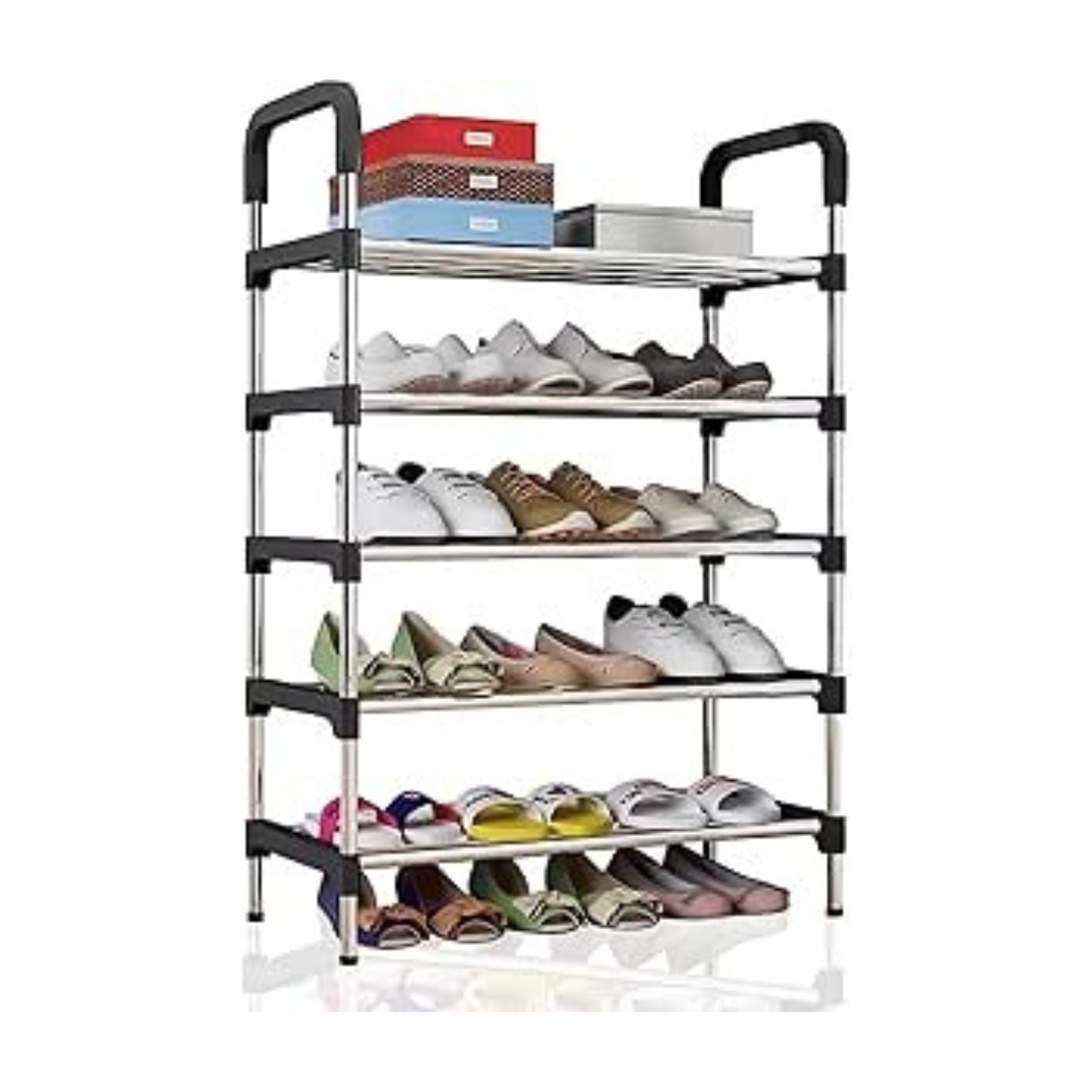 5 Tier Metal Freestanding Shoe Rack